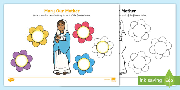 Mary Our Mother (Activity Sheet) (teacher Made) - Twinkl