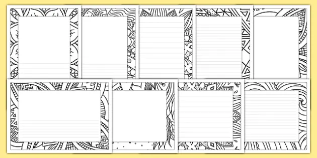 FREE! - Printable Floral Page Border (Teacher-Made) - Twinkl