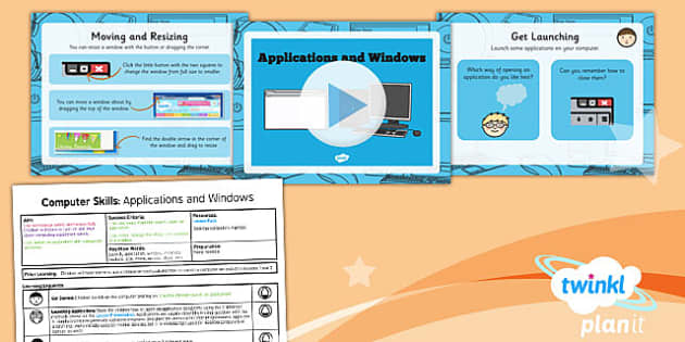 Computing: Computer Skills: Applications and Windows Year 1 Lesson Pack 3