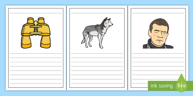 Dog Template Writing Frame (teacher made) - Twinkl