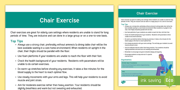 5 Best Chair Exercises for the Elderly
