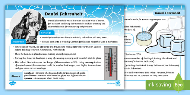 fahrenheit scale for kids