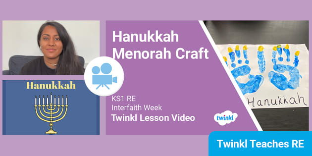 DIY Kids Hanukkah Menorah 3D Craft Set 10+