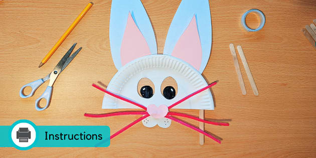 Stræbe Transportere Daddy Bunny Whiskers | Easter Mask Craft (Teacher-Made) - Twinkl