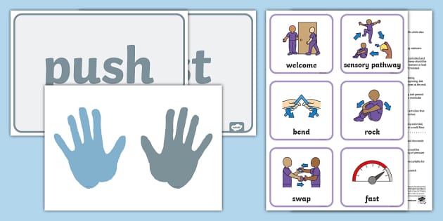 Sensory Pathway Wall Push-up Pack (teacher made) - Twinkl