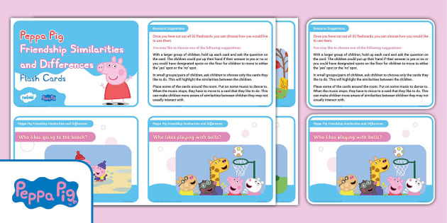 FREE! Peppa Pig Friendship Cards Help little ones make friends.