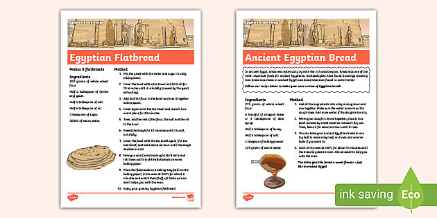 Egyptian Bread Recipe Information Card