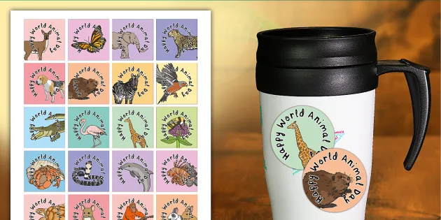 World Animal Day | 'Happy World Animal Day' | Pastel Colours ...