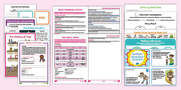 FREE! - Year 2 Term 3 Week 8 | Remote Home Learning Pack | Australia