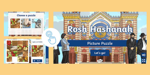 Interactive Rosh Hashanah Puzzle (professor Feito) - Twinkl