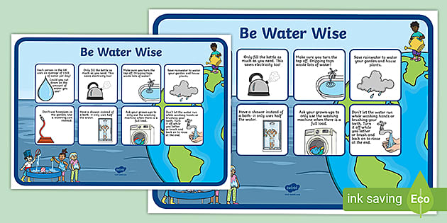 saving water posters