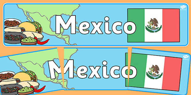 Mexico Display Banner Teacher Made