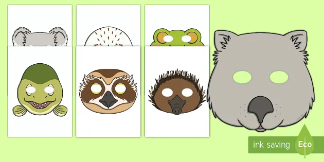 Animal Mask Colouring Pack (Teacher-Made) - Twinkl