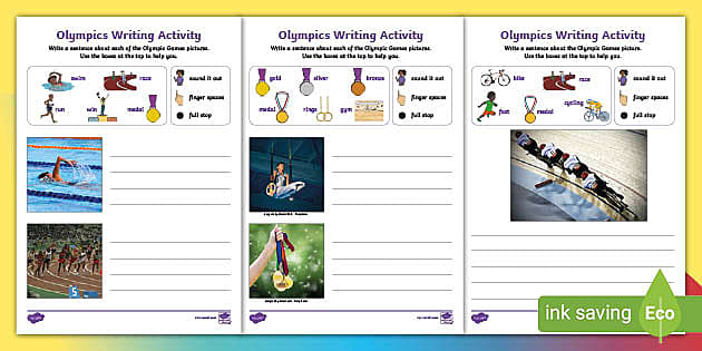 olympics early writing activities teacher made