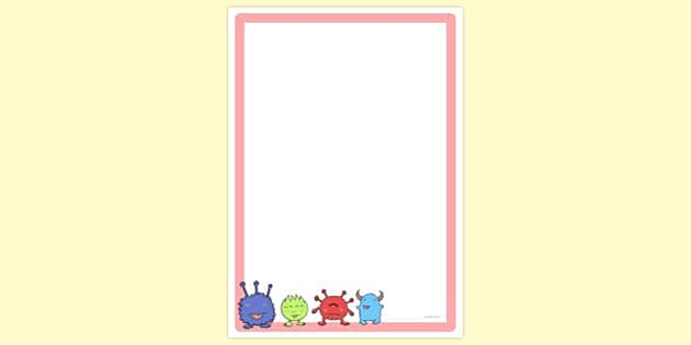 Free! - Building Monsters Page Border 