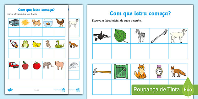 Atividade - Minhas Primeiras Frases. - Aprender Brincando - Os melhores  jogos para educação infantil