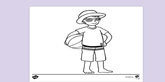 sun safety coloring pages