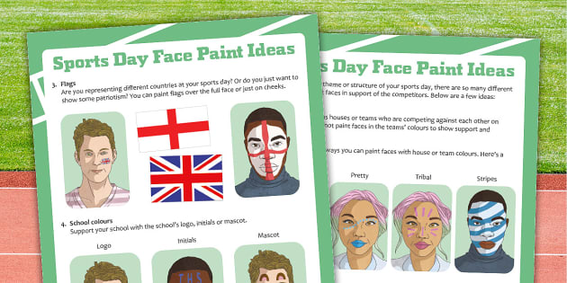 Sports Day Face Paint Ideas | Twinkl Party | Twinkl Sports
