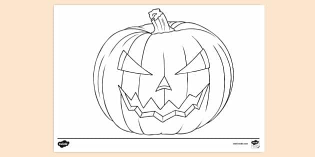 Free Free Printable Colouring Pages Halloween Pumpkin Colouring