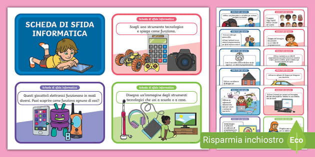 Schede: Sfida informatica (Teacher-Made) - Twinkl