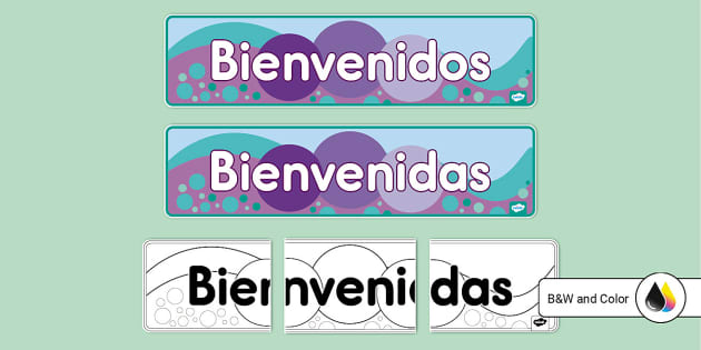 Bienvenidos Banner Teacher Made Twinkl