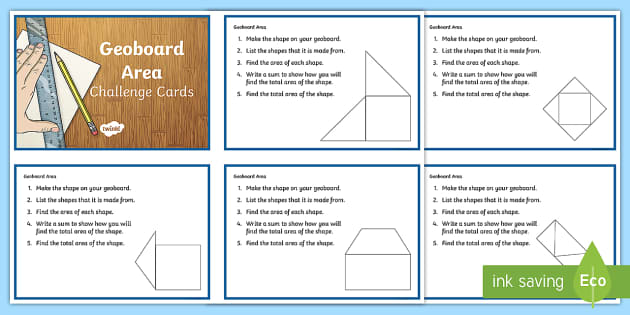 Geoboard Activity Cards {FREE Geometry Challenge}