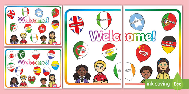 Balloon-Themed Welcome Poster (Teacher-Made) - Twinkl