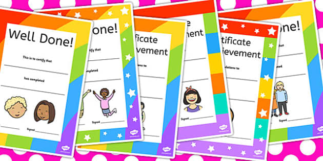 General Decorative Certificates (teacher made) - Twinkl