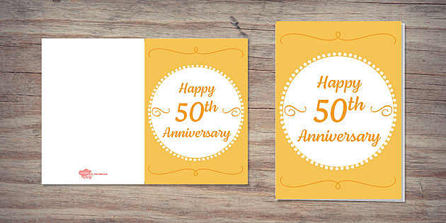 50th anniversary cards