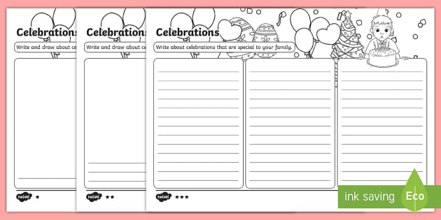 Differentiated Writing Sheets *Kindergarten Writing Paper