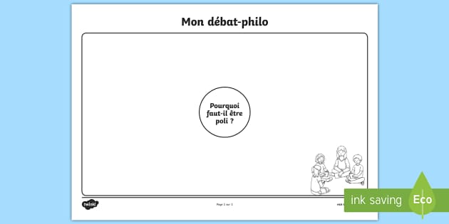 Fiche Heuristique Pour Debat Philo La Politesse Twinkl