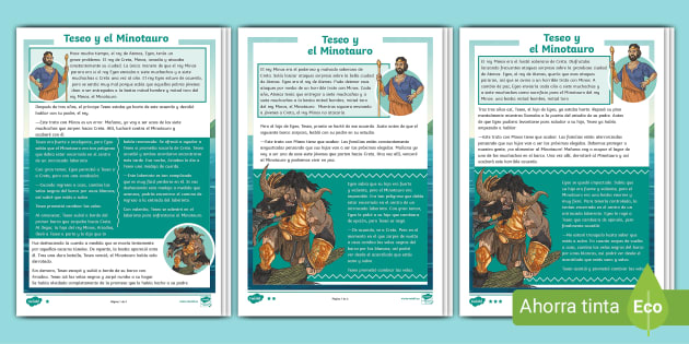 minotauro mitología griega para niños