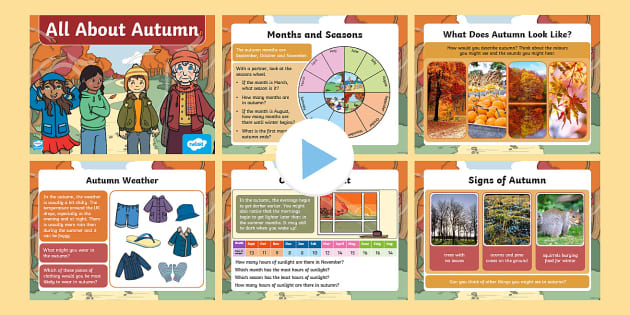 All About Autumn PowerPoint (teacher made) - Twinkl