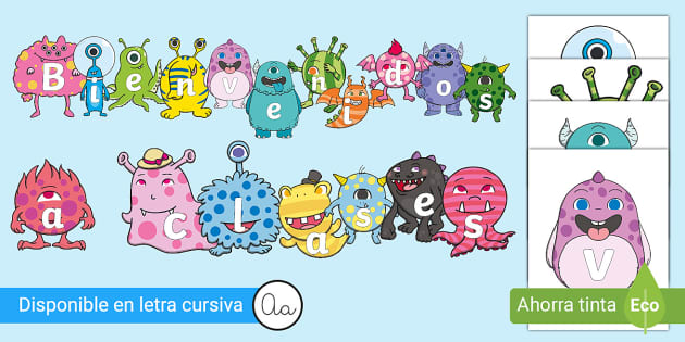 FREE! - Póster de bienvenida a clases para colorear