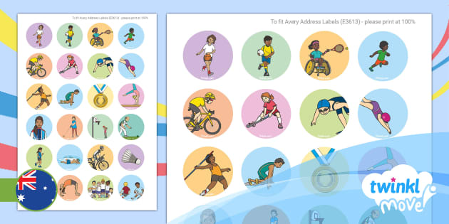 Move PE: The Commonwealth Games Stickers