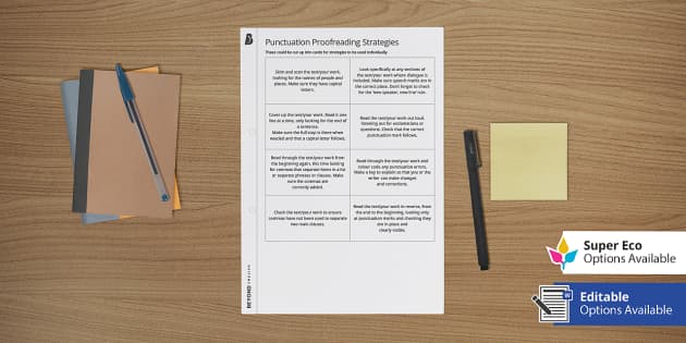 Punctuation Proof Reading Strategies Worksheet Worksheet punctuation-proof-reading-strategies-worksheet-worksheet