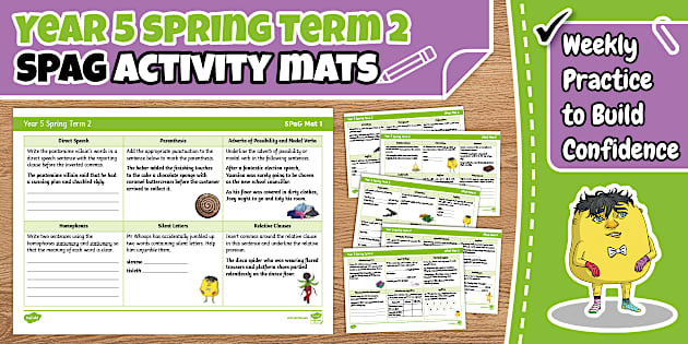 Year 5 Spring Term 2 SPaG Activity Mats