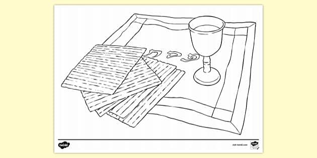 Pesach Colouring Page PDF | Colouring Sheets (teacher made)