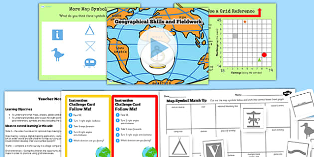 Map Skills KS2 Teaching Pack: Using Maps and Fieldwork