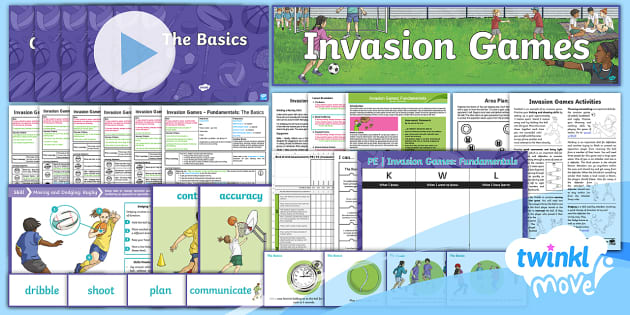 Twinkl Move PE Unit Pack - Year 3 PE Invasion Games Lesson