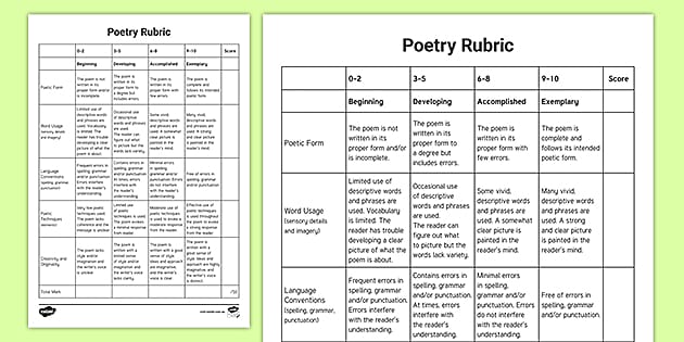 year-6-poetry-rubric-teacher-made-twinkl