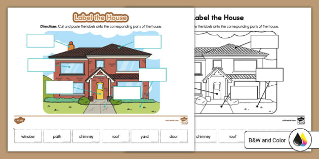 Label The House Activity Teacher Made Twinkl