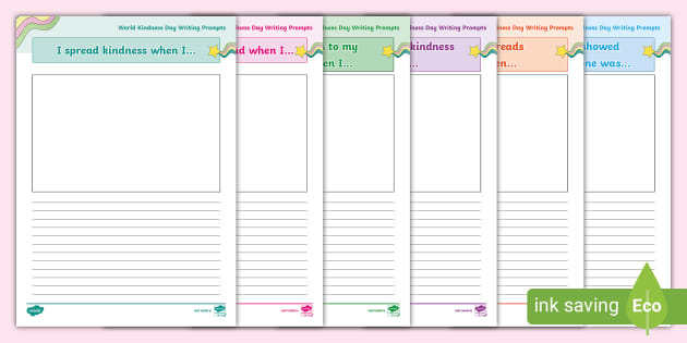 World Kindness Day Writing Prompts (teacher made) - Twinkl