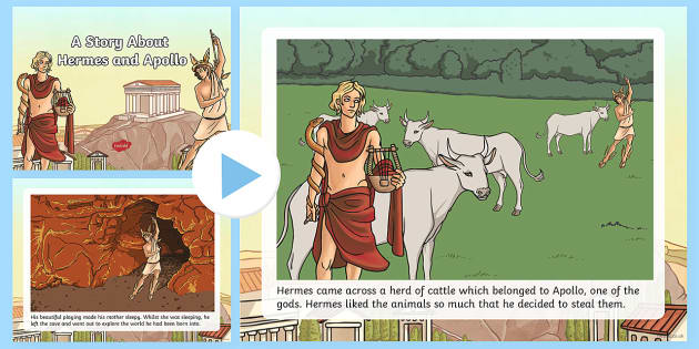 A Story About Hermes and Apollo PowerPoint (teacher made)