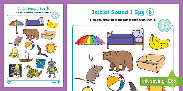 Beginning Sounds - Letter B