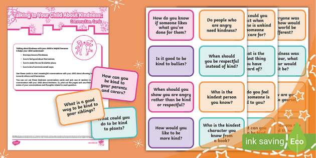 Talking to Your Child About Kindness: Conversation Cards