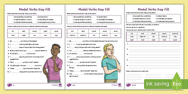 modal verbs exercises activity intermediate
