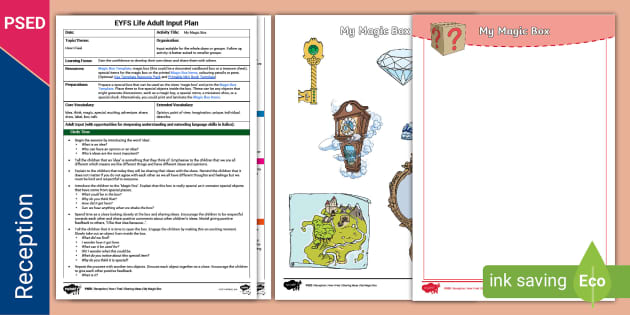 EYFS PSED My Magic Box Input Plan And Resource Pack - Twinkl