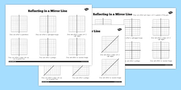 Reflection of Shapes on Mirror Line, Definition & Examples - Lesson