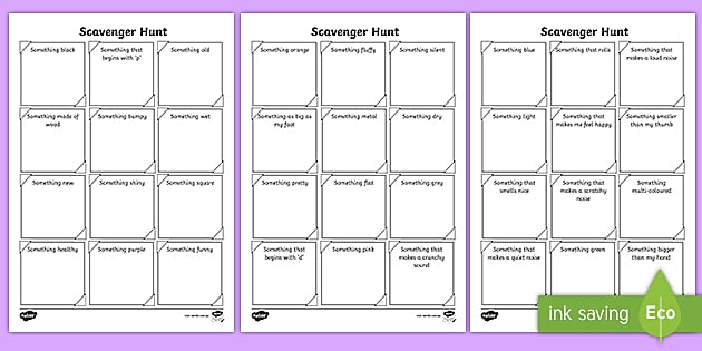 FREE! - Home Scavenger Hunt Worksheets - Primary Resources - Twinkl